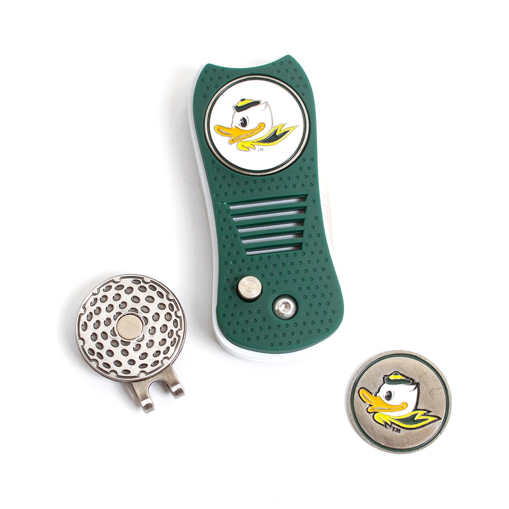 Fighting Duck, Switchblade Divot Tool, Cap Clip, Ball Marker, 3 Pack